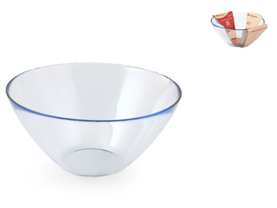 Iconic Glass Salad Bowl Fdr Blue 20 Cm