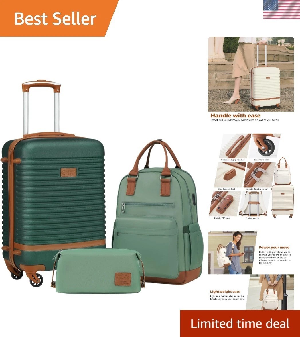 Set - Tsa Lock & Smooth Spinner Wheels