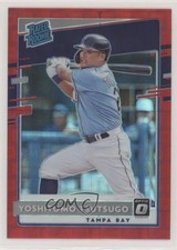 2020 Donruss Optic Rated Rookies FOTL Red Pandora Prizm 11/79 Yoshi Tsutsugo im4
