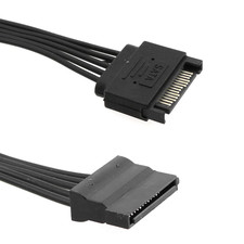 SATA Power Extension Cable 2pcs 12.6" 15 Pin SATA Power Extension Male to Female
