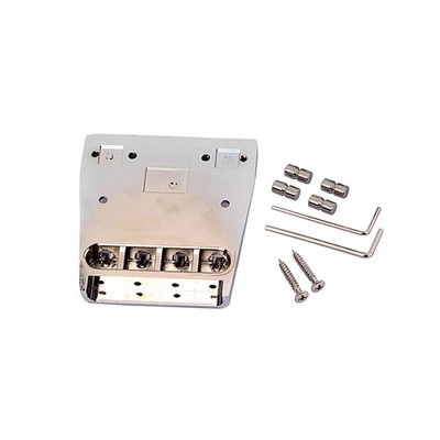 Replace Alloy Chrome Square Shape Bass Bridge for 4 String Rickenbacker Guitar S