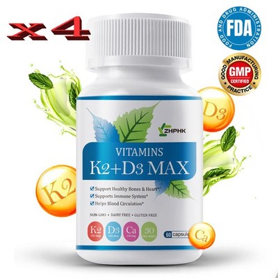 Vitamin D3+K2 (MK-7) supplements support bone health and improve sleep quality