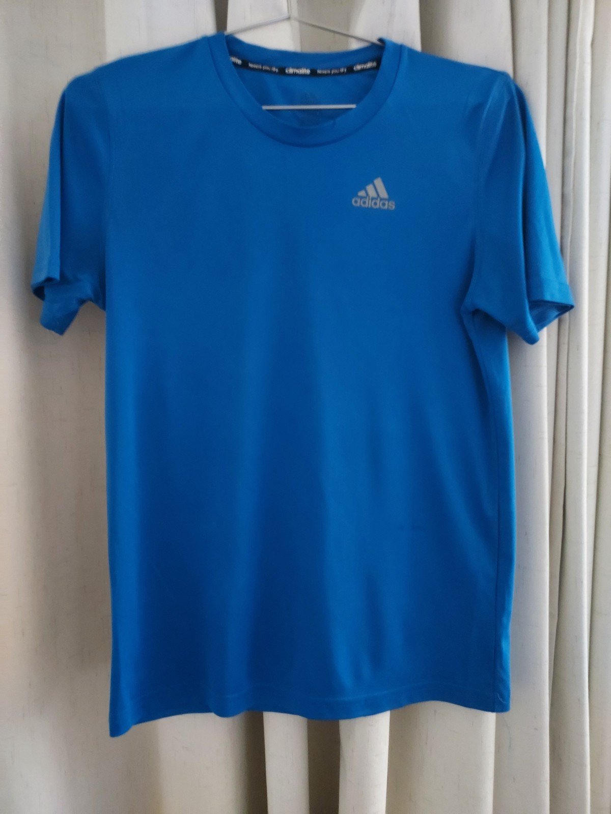 Adidas Climalite Blue T Shirt Boys Size Large 14-16, Pre-Owned