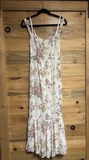 NWT Reformation Irisa Floral Trumpet Maxi Dress in Posy, Size 4