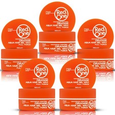 5X RedOne Orange Aqua Hair Gel Wax 150ml 5.07 fl oz Edge Control Braid Gel