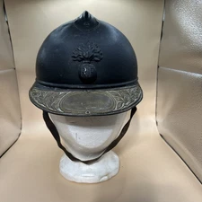 WWI FRENCH MODEL 1915 ADRIAN INFANTRY w/VETERAN'S BRASS VISOR PLATE - COMPLETE