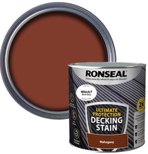 RONSEAL ULTIMATE PROTECTION DECKING STAIN PAINT ALL RICH COLOURS 2.5L 5L NEW