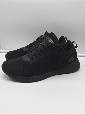 Skechers Women s Bobs Sport Squad 32504 Black Running Shoes Sneakers Size 9.5