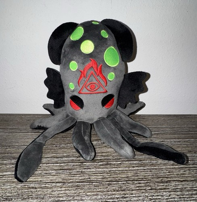 #ad Black Kraken Plush PT Pacific Trading Gothic Collectibles YTC Summit Collection $19.95