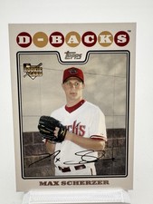 2008 Max Scherzer Topps Update & Highlights #UH280 Rookie Card RC. rookie card picture