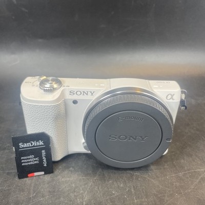  Sony Alpha A5100 Mirrorless Digital Camera (Body Only) W/SD Card Charger