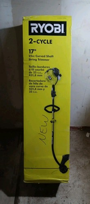 #ad Ryobi 25cc 2 Cycle Full Crank Curved Shaft Gas String Trimmer RY252CS NEW $129.99