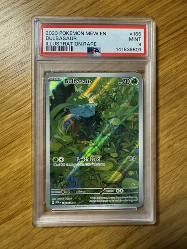 PSA 9 Bulbasaur 166/165 Scarlet & Violet 151 Illustration Rare Pokemon TCG Card