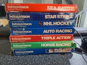 Mattel Intellivision Console Bundle With Games 100% TESTED WORKING Good Shape!
