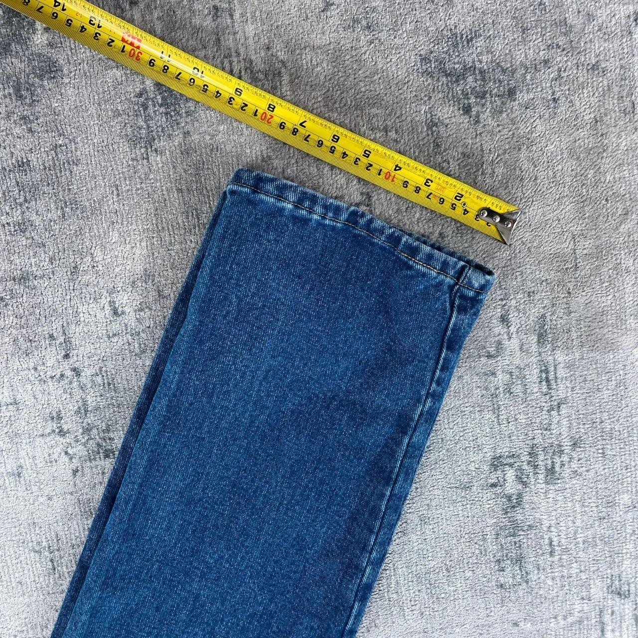 WRANGLER Jeans Mens W32 L34 Navy Blue Y2K Relaxed Straight Western Denim image 6