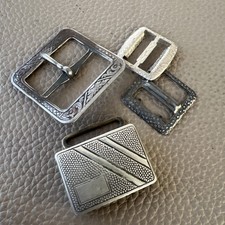Vintage Silver plated Buckle Lot