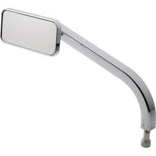 Rectangle Chrome Left Mirror No. 1 CNC Machined Made in the USA