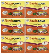 Goya Sazon Con Azafran - 1.41 oz (6 packs)