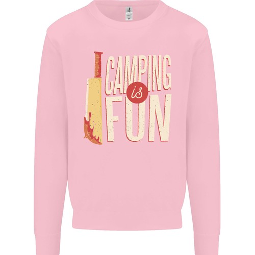 Camping is Fun Funny Murder Halloween Kids Sweatshirt Jumper - Picture 10 of 35