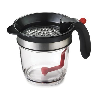 Cuisipro Fat Separator Bottom Release Plastic 4 Cup Strainer Handle Grease
