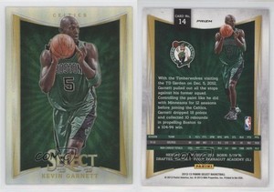 2012-13 Panini Select Silver Prizm Kevin Garnett #14 HOF