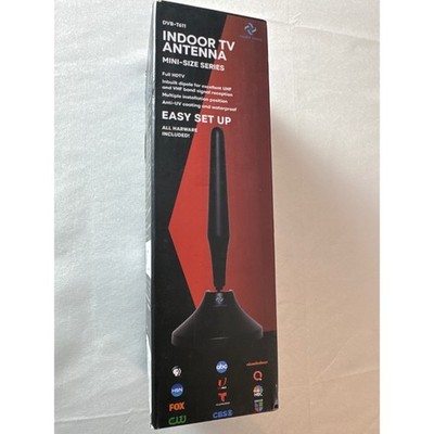 Must Have DVB-T611 Indoor HDTV TV Antenna Mini Size Digital Black Open Box