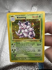 Nidoking 11/130 Pokemon TCG Card Base Set 2 Holo Rare WOTC 1999 LP+
