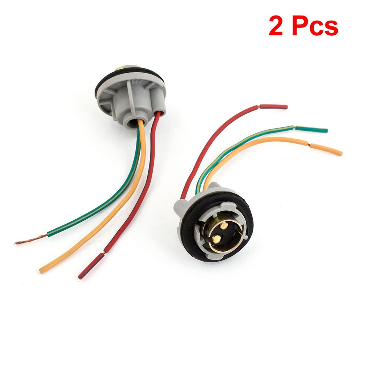 Jitrendo 1157 LED Turn Signal Light Socket Plug - 2-Pack Car Bulb Holder For Turn Signals & Brake Lights | Easy Plug & Play Replacement
