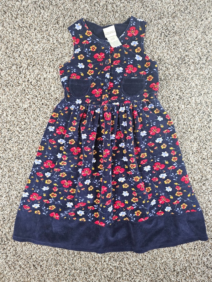 Laura Ashley Mother & Childベロアワンピース140cm Vintage Laura Ashley Mother and Child Dress Floral Velvet Dress
