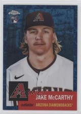 2022 Chrome Platinum Anniversary Toile White & Blue Refractor Jake McCarthy 7m3