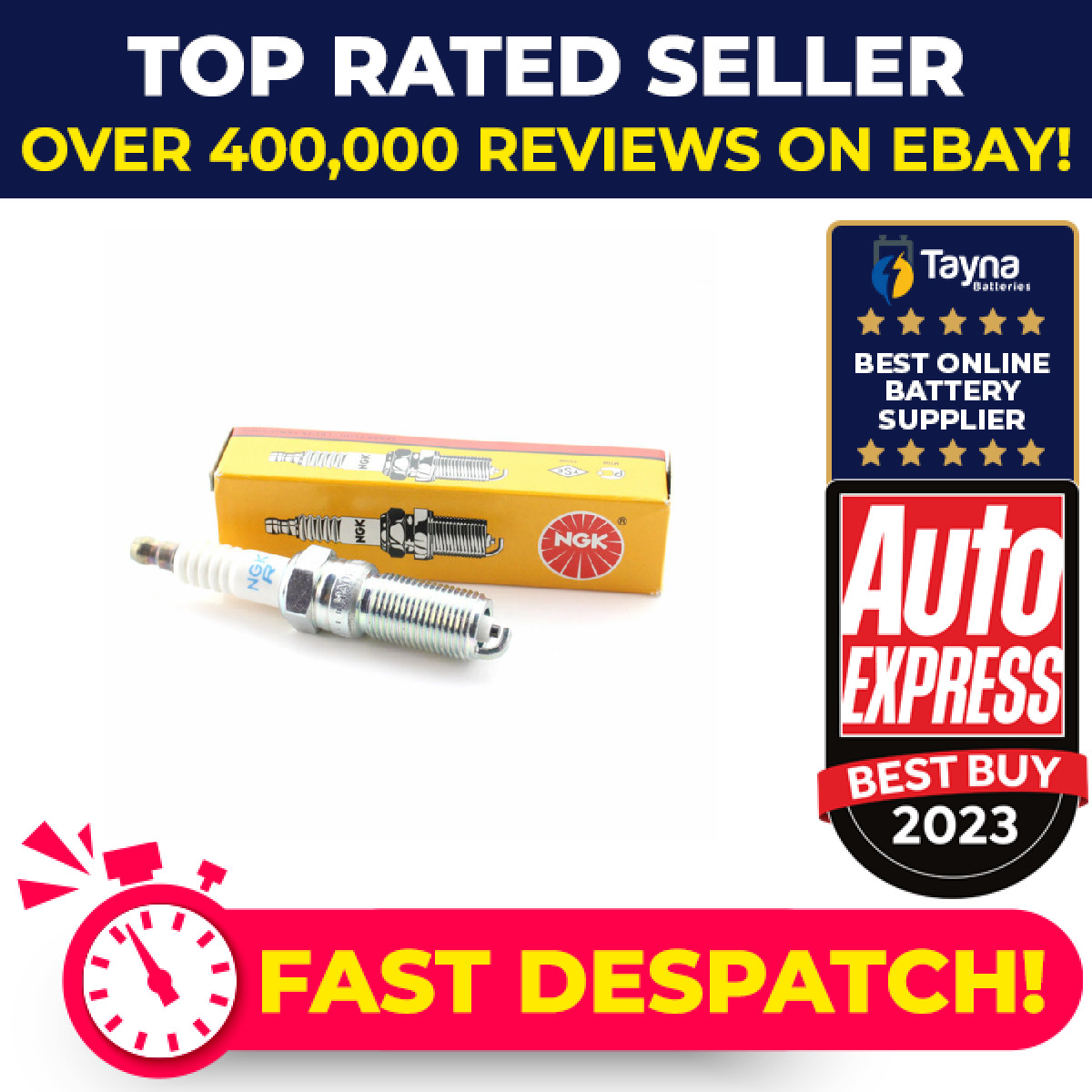 Spark Plugs Set 4x 3672 NGK Genuine Top Quality Guaranteed New