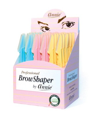 Annie Professional Eyebrow Shaper Razor 36 Count Bulk Pack Stainless Steel