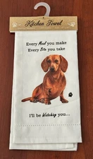 DACHSHUND Kitchen Towel - NEW    18" x 26"