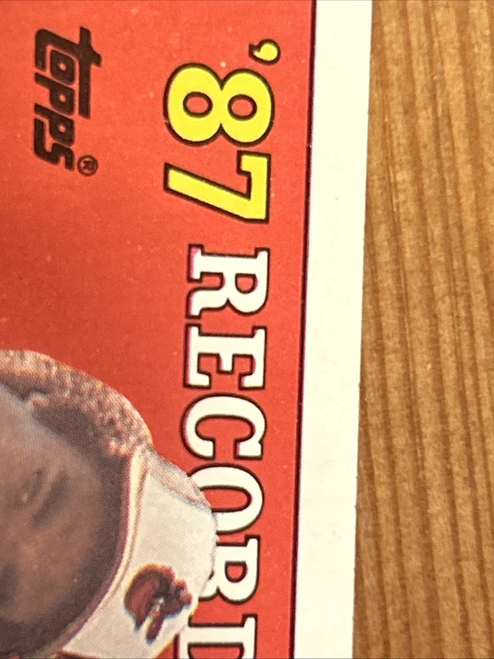 Eddie Murray 87 Record Breakers ERROR R AND E FILLED IN WITH INK - Image 2 of 4