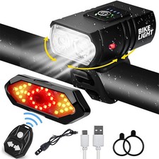 40000lm Rechargeable Led Mtb Bicycle Light Racing Bike Front Rear Headlight 40000lm Rechargeable Led Mtb Bicycle Light Racing Bike Front Rear Headlight