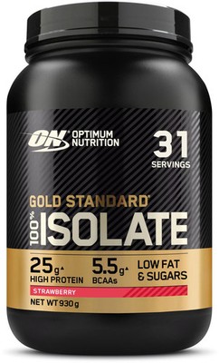 Optimum Nutrition 100 % Gold Standard Isolate, 930 g Dose, Strawberry