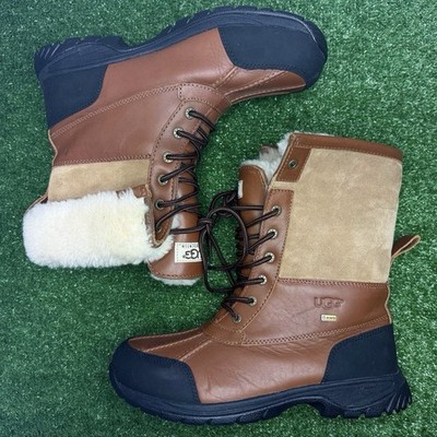 UGG Butte Worchester Brown Waterproof Leather Boots Mens 10
