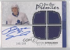 2007 O-Pee-Chee Premier Quad Rookie Memorabilia 145/299 Anton Stralman Auto 2d8