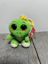 NEW 2022 TY Beanie Boos - TURBO the Green Turtle Key Clip - 3 inch NEW MWMTs