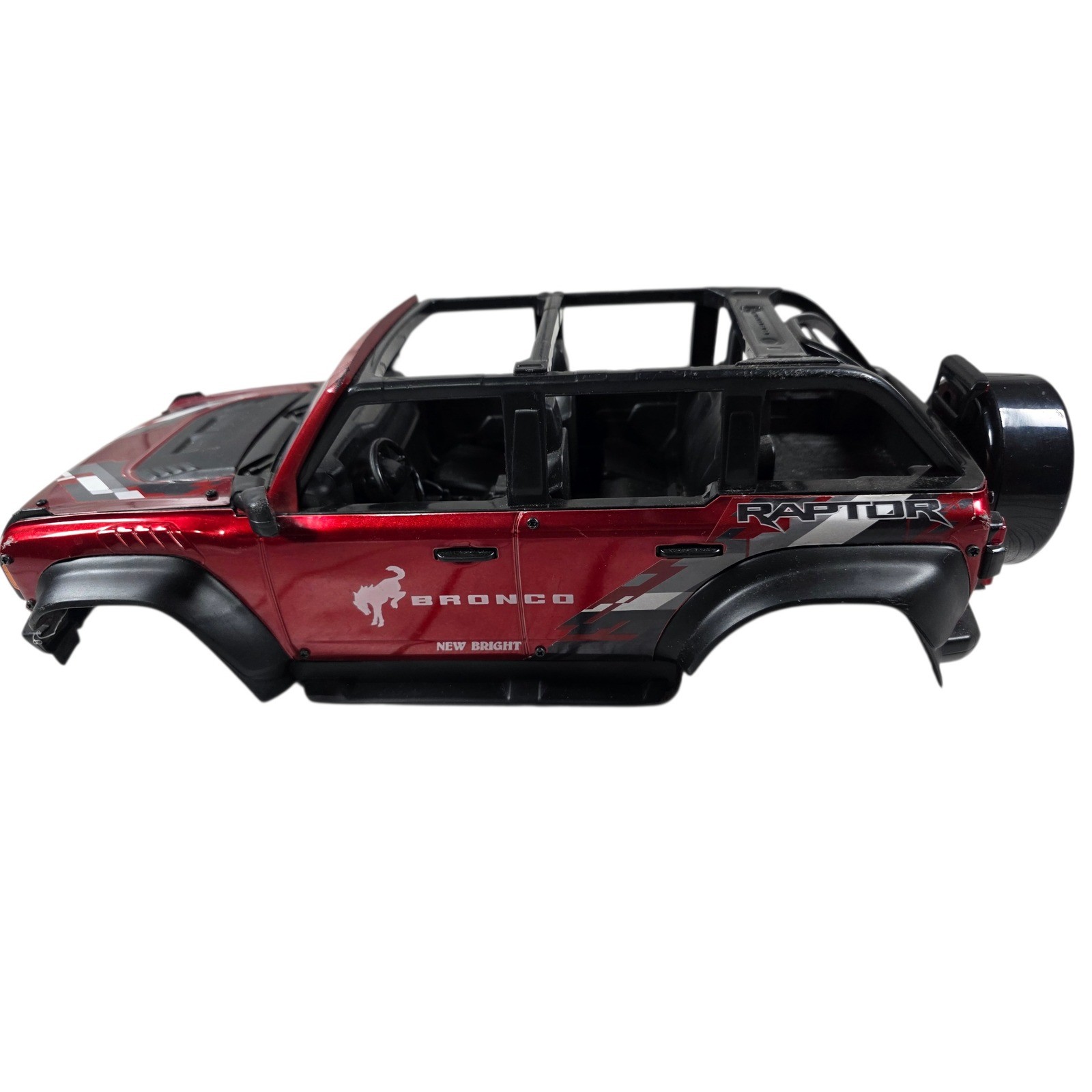New Bright Ford Bronco Raptor RC Truck Body Shell Metallic Red ...