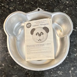 Wilton Teddy Bear Shaped Cake Pan Aluminum Silver Non-Stick 450°F 2105-4945