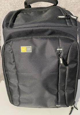 Case Logic TBC-411 Compact DSLR Camera & Tablet Backpack Black Yellow Interior