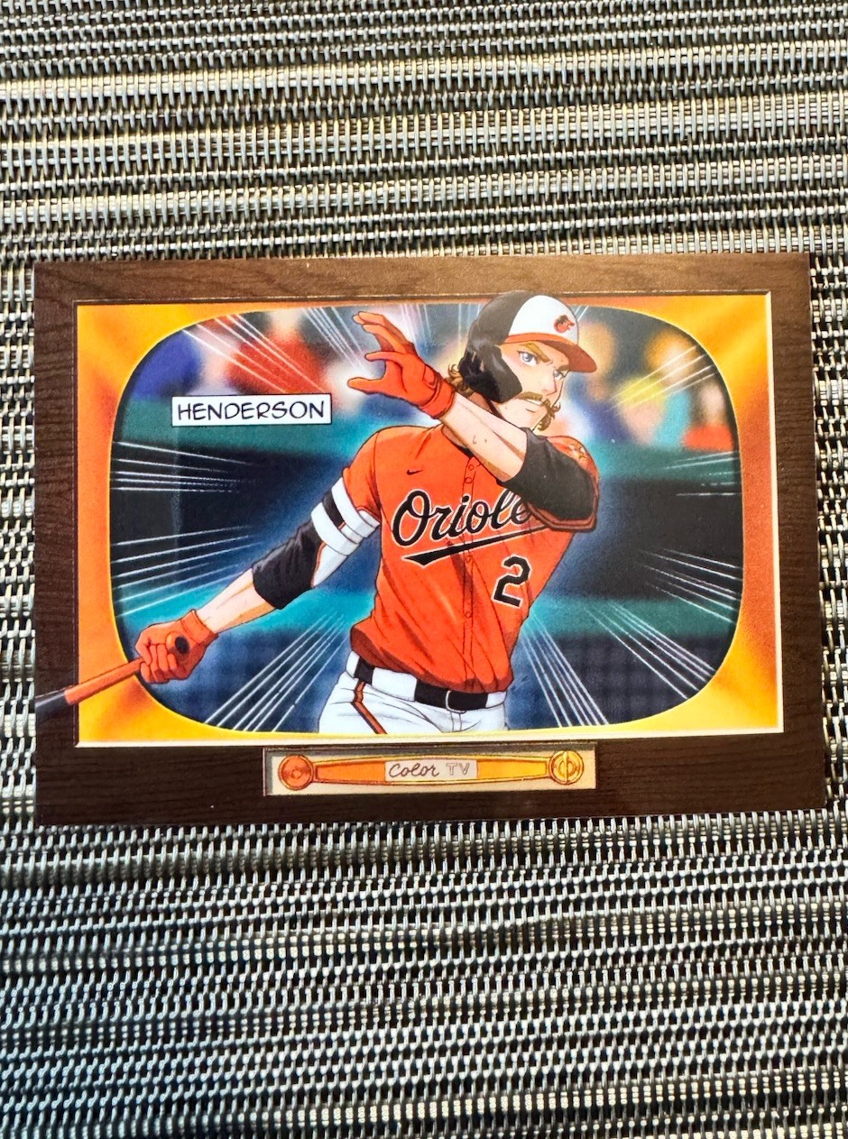 2024 Bowman’s Best Gunnar Henderson -  1955 Bowman Anime