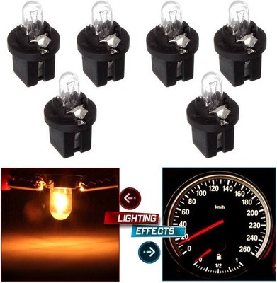 10 Stück T5 B8.5D  W1.2W Warm Weiß Glühbirne Armaturenbrett Instrumentenbeleuc