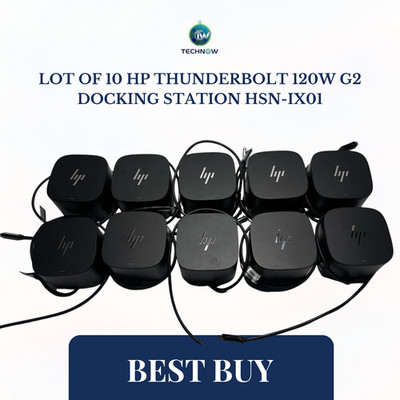 Lot of 10 HP Thunderbolt 120W G2 Docking Station HSN-iX01