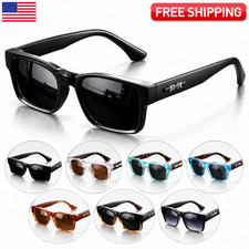 Quality Square Polarized Sunglasses Men Metal Core UV400 Unisex Sun Glasses Trav