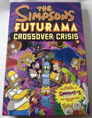 Simpsons / Futurama Crossover Crisis #1 Hardcover W/Simpson #1 Comic Reprint