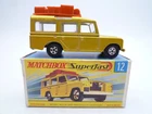 VINTAGE MATCHBOX SUPERFAST No.12c LAND ROVER SAFARI IN ORIGINAL BOX 1970
