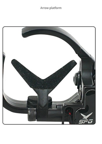 Arrow Rest Compound Bow Right Hand Aluminum Alloy Black Buckle Drop Away - Picture 23 of 24