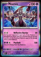 Pokemon TCG Mewtwo 150/165 2023 Scarlatto e Viola 151 Holo Carta Rara - LP